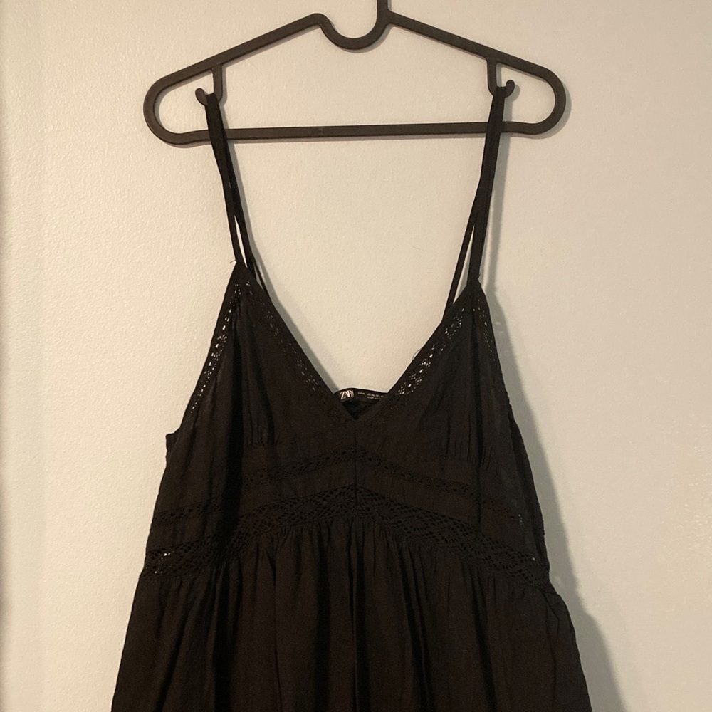 Zara Black Lace Detail Dress